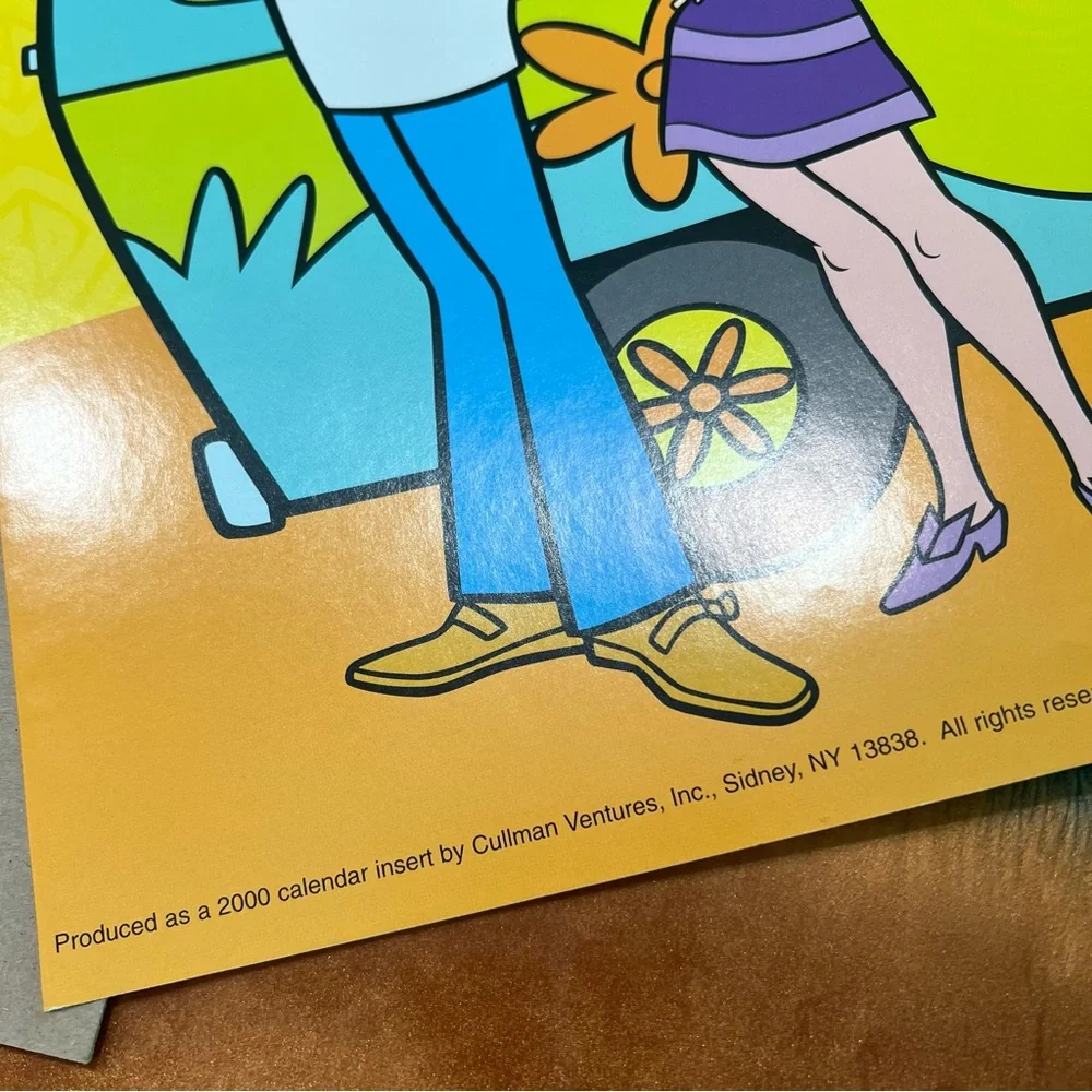 Vintage 2000 Scooby Doo Calendar with Poster Y2K